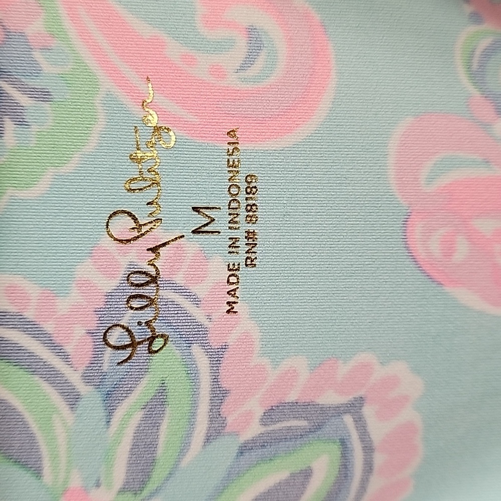 Lilly Pulitzer TALLI Coverup Size Medium Blue Horizon - Picture 2 of 7